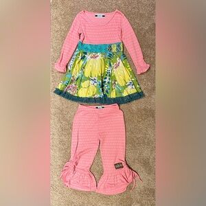 Matilda Jane Tunic and Ruffle Capri Set